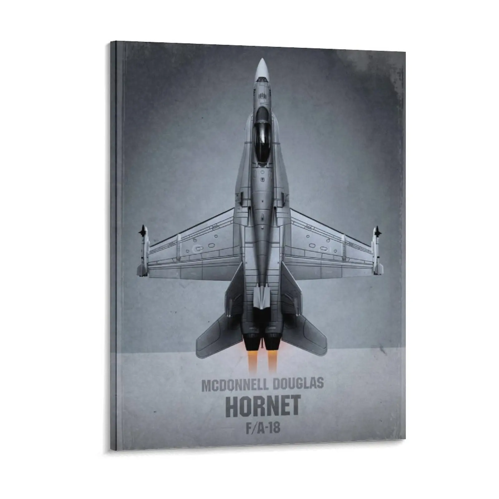 

F18 Hornet Canvas Painting Poster Plates Garage Cinema Designing Vintage Framed Wall Paintings