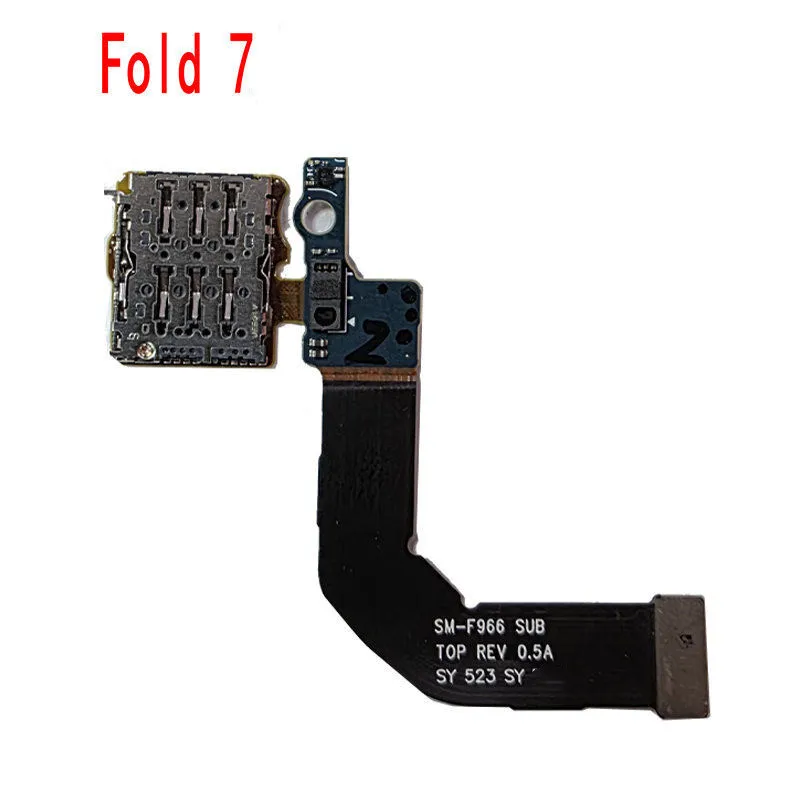 Repair For Samsung Galaxy Z Fold 7 / SM-F966 SM-F966B SIM Card Reader Socket Tray Holder Slot Board Flex Cable