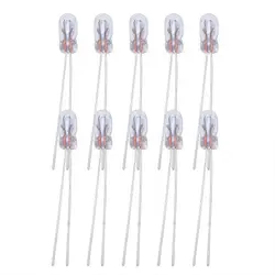 Instrument Panel T3 Warm Bulb 12V 30MA T3 Lamps 10pcs Universal Car Audio Gear Indicator Light Bulbs Instrument Bulbs Panel Warm