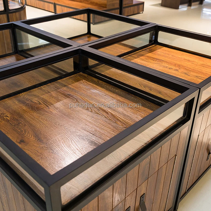 custom.Steel-Wood Snack Shelf Racks Supermarket Bulk Food Sweet Display Rack Candy Stores High Visibility Shelf