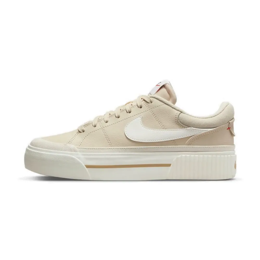 Nike Court Legacy Lit Leather Comfort Slip-Resistant Cushioned Durable Low-Top Tennis Shoes DM7590-200