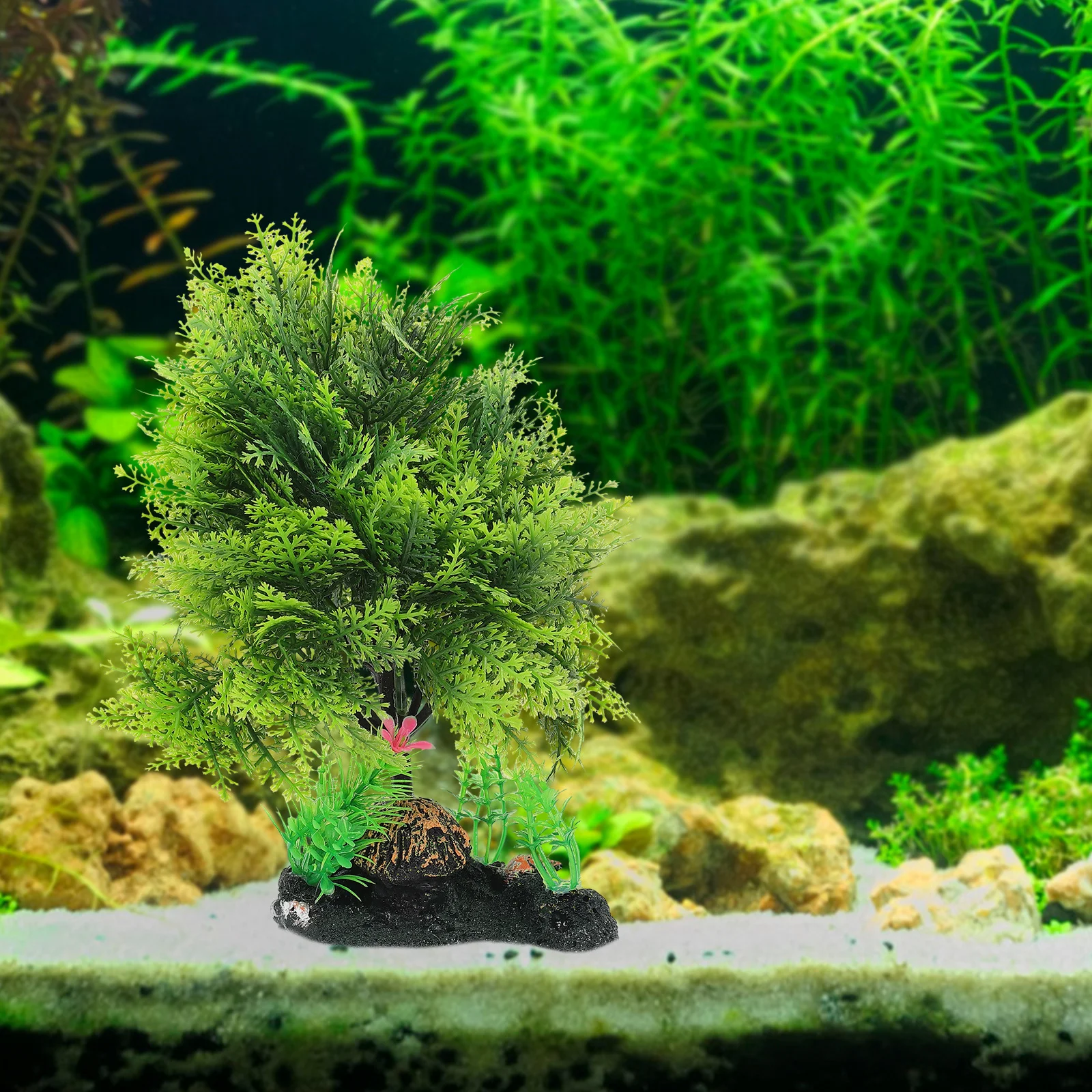 

Simulation Water Grass Artificial Fish Tank Decoration Aquarium Adornment Plastic Aquatic Plant Decor Fake Water Grass for Fish