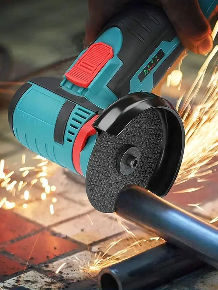 Mini Angle Grinder Brushless Cutter 12V Cordless Small Polishing Machine Cutting Portable Polisher Saw Blade Home DIY Power Tool