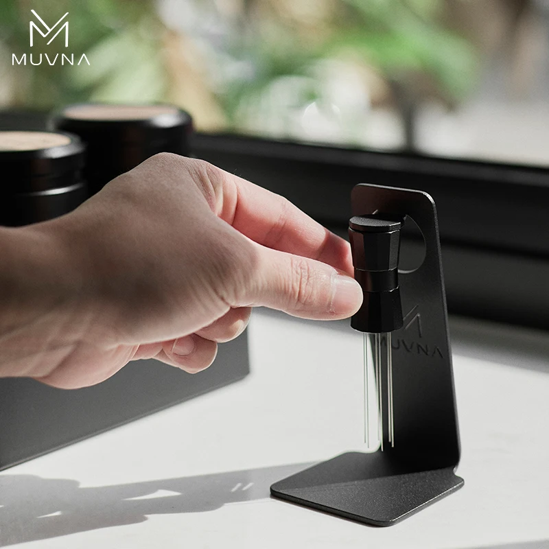 MUVNA Coffee WDT Espresso Tool Adjustable Needle Distribution, Magnetic Absorption Stand Coffee Accessory Barista Gifts