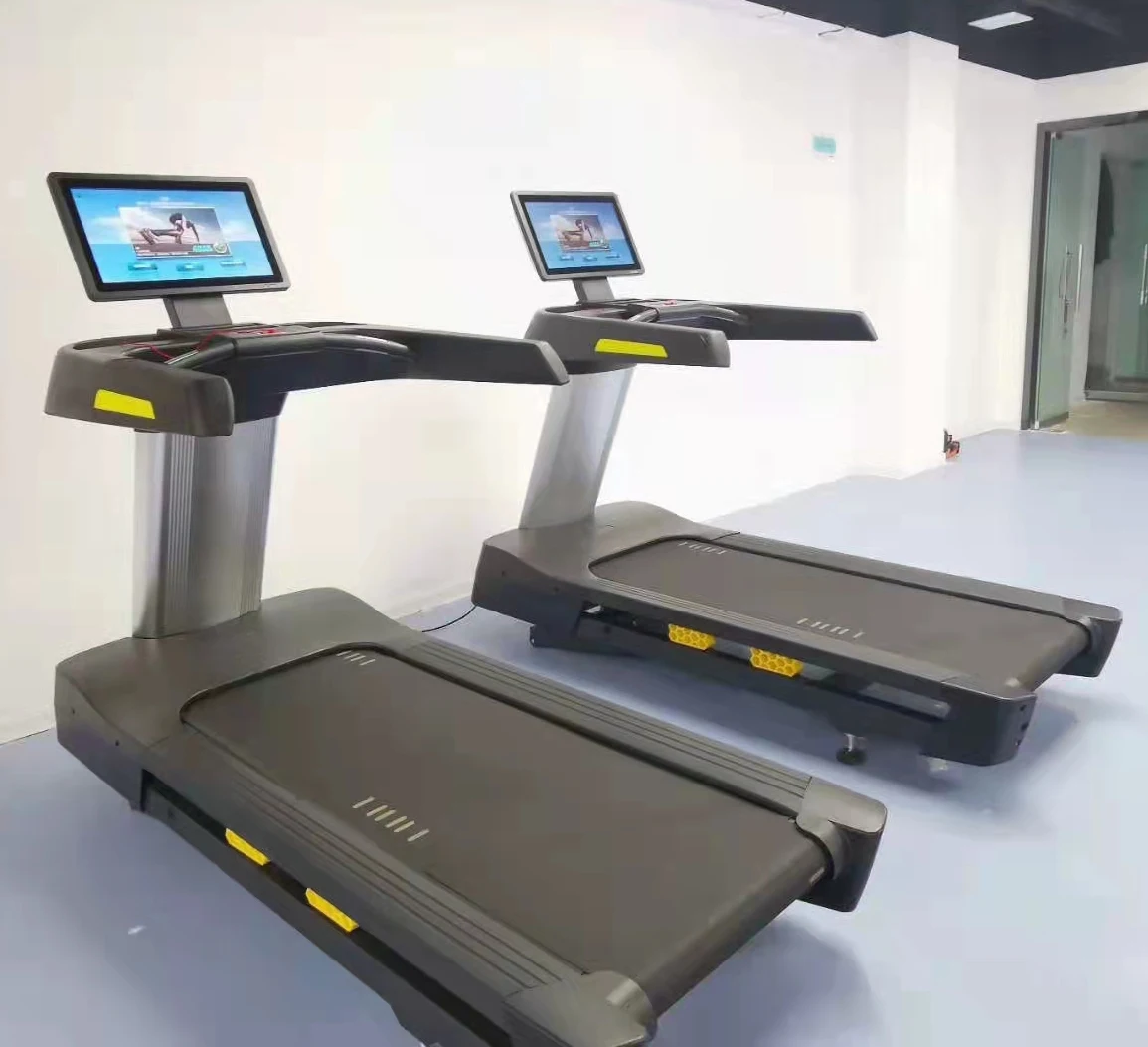 Smart Commercial Treadmill Touch Screen Android Multimedia AC Motorized Incline Decline Slope Luxury Gym Fitness Cardio Machine