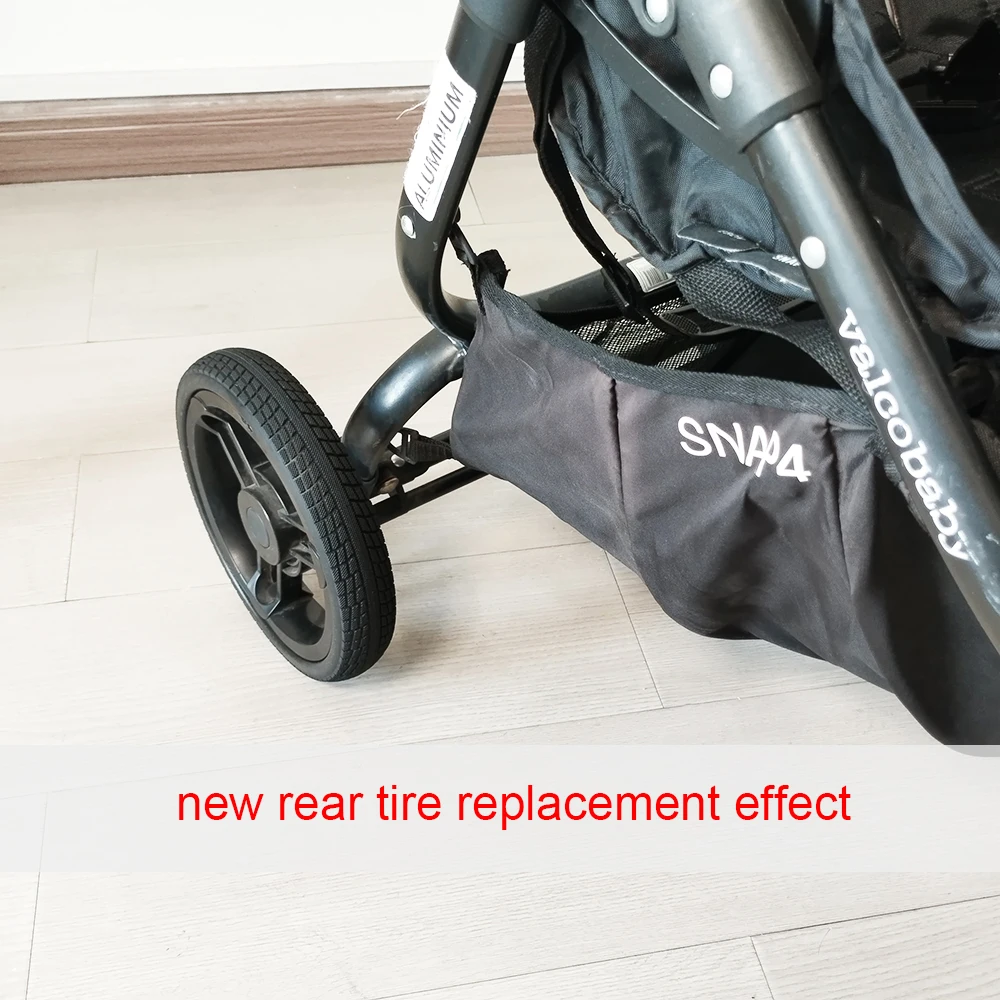 إطار عربات التي تجرها الدواب لعجلة Valco الأمامية أو الخلفية لتخصيص غطاء إطار PU مع ملحقات استبدال عربة الأطفال ذاتية الصنع #3