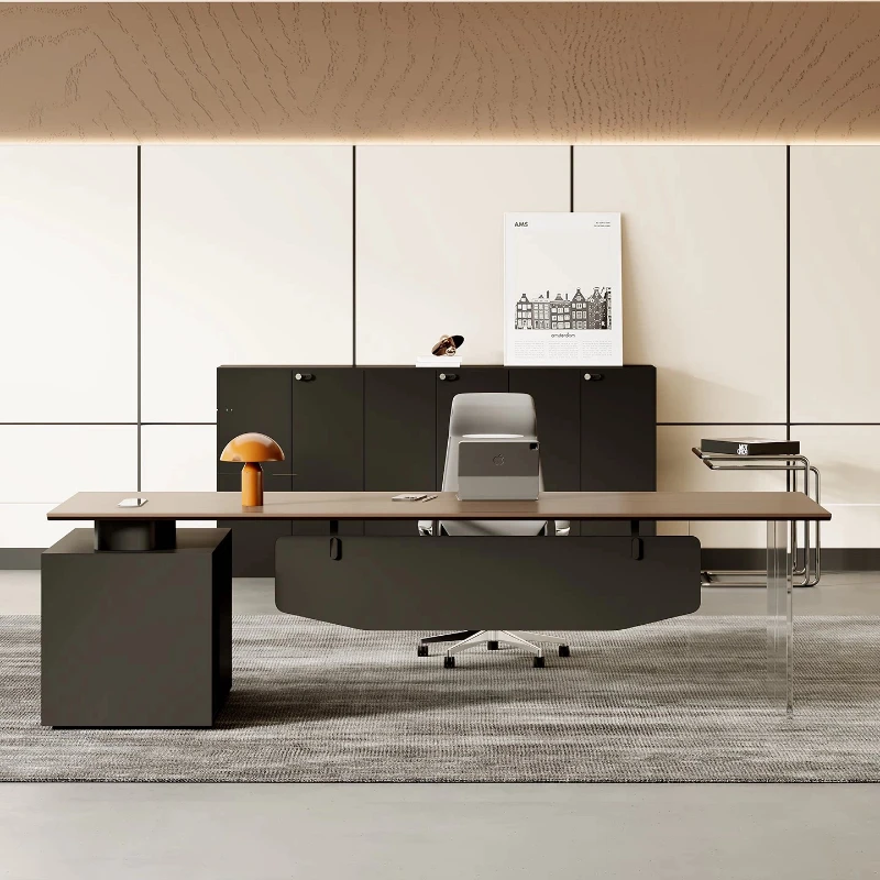 Large L Shape Office Desk Aesthetic Luxury Upgrade Writing Executive Office Desk Standing Commercial Scrivania Ufficio Furniture