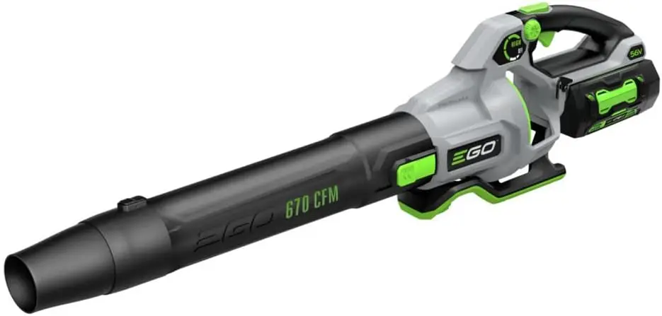 

Leaf Blower, Cordless Electric 670 CFM, Includes 56V 4.0Ah Battery and Charger - LB6703