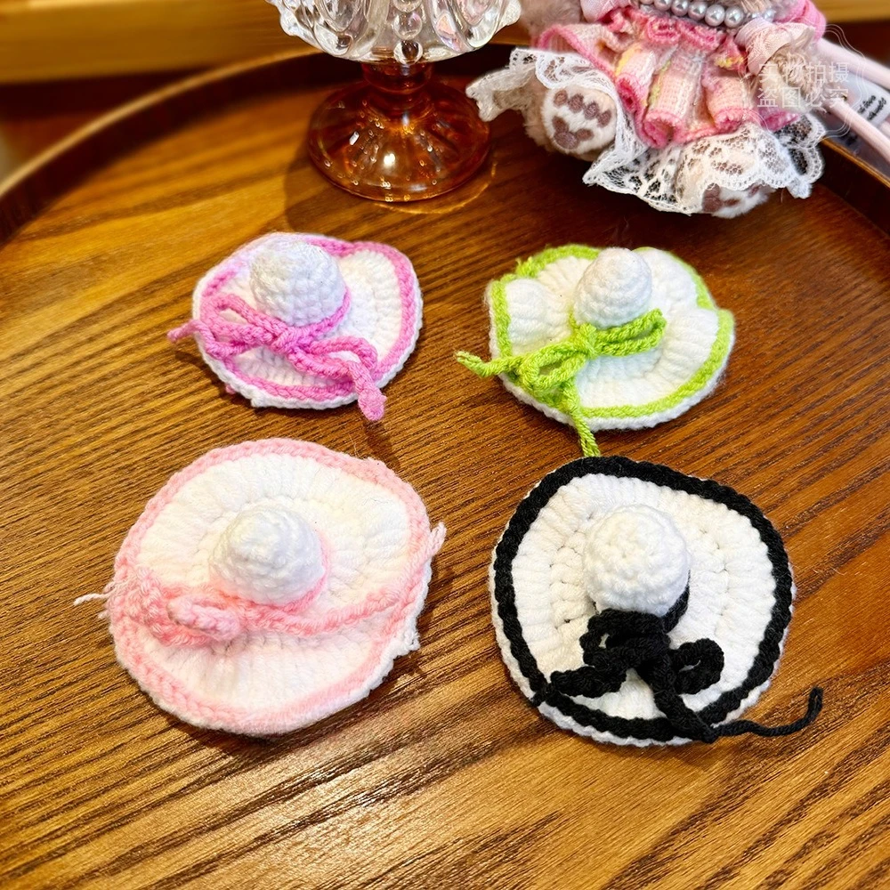 

New Style Suitable for Labubu Wearing Mini Handmade Crochet Hats Accessories Dolls and Accessories for Creative Plush Toys