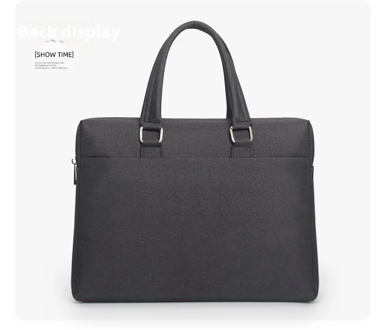 Men's handbag Oxford large capacity conference bag waterproof document bag business trip fashion simple briefcase