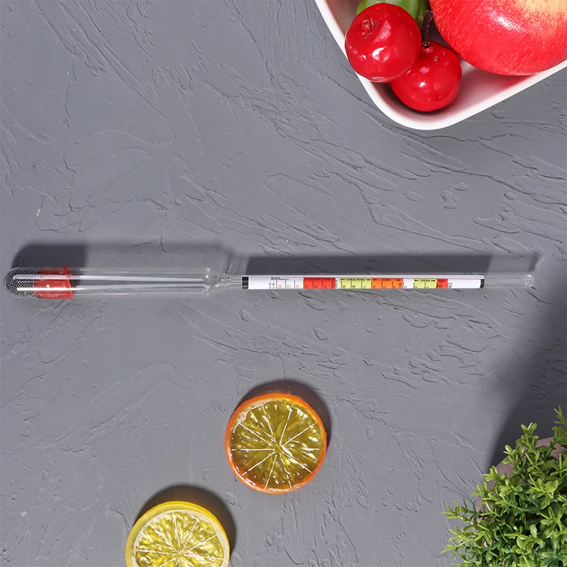 Hydrometer Tester Measuring Bottle,Triple Scale Hydrometer For Wine, Beer, Mead And Kombucha Specific Gravity ABV Tester