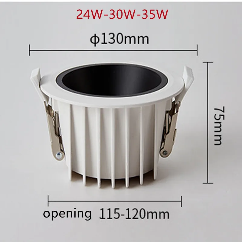 2023 The latest waterproof down light high-end narrow side led toilet kitchen embedded anti-glare household no main light