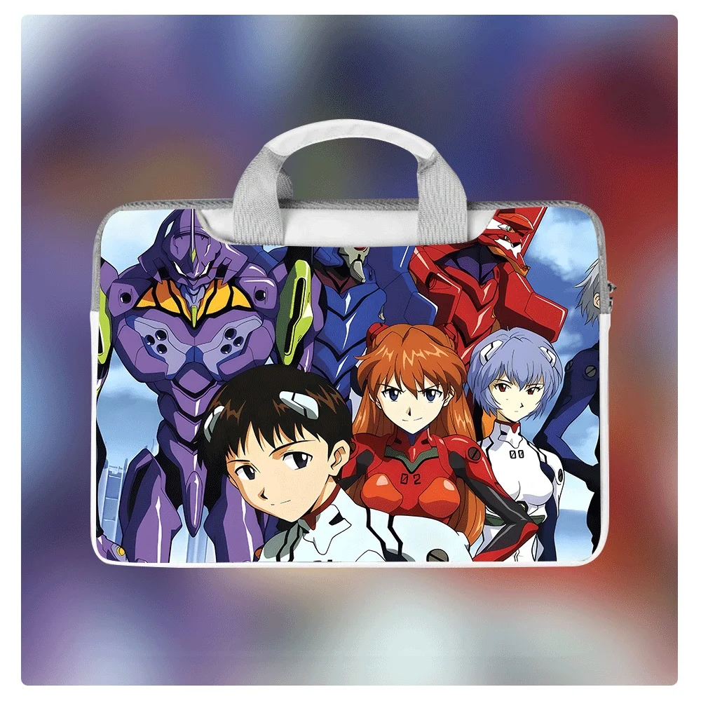 

Милая сумка для ноутбука с принтом EVA Evangelion, защитный чехол 12-16 дюймов, водонепроницаемая противоударная сумка из искусственной кожи для Macbook, Dell, Asus, подарок