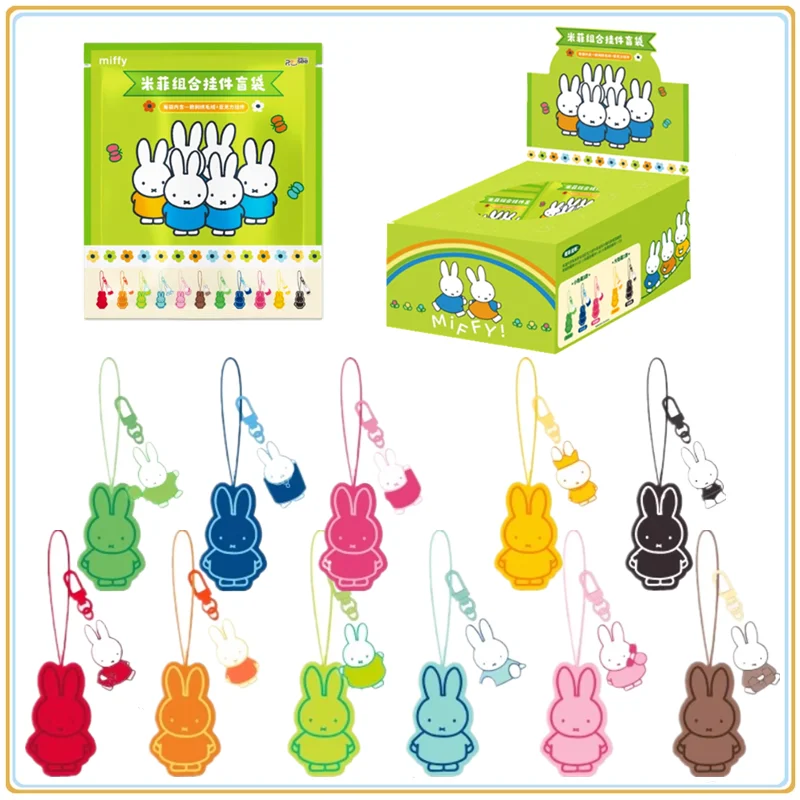 En Stock Original MINISO MIFFY acrílico colgante caja ciega Linda decoración de dibujos animados personajes de Anime juguetes regalos