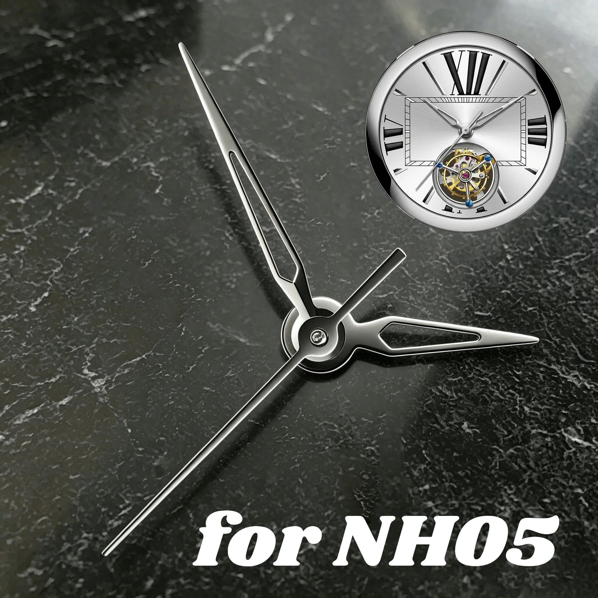 Hollow Out Watch Hands Three-Hand Set No Luminous High Quality Modified NH05 Watch Accessories Suitable for NH05 Movement