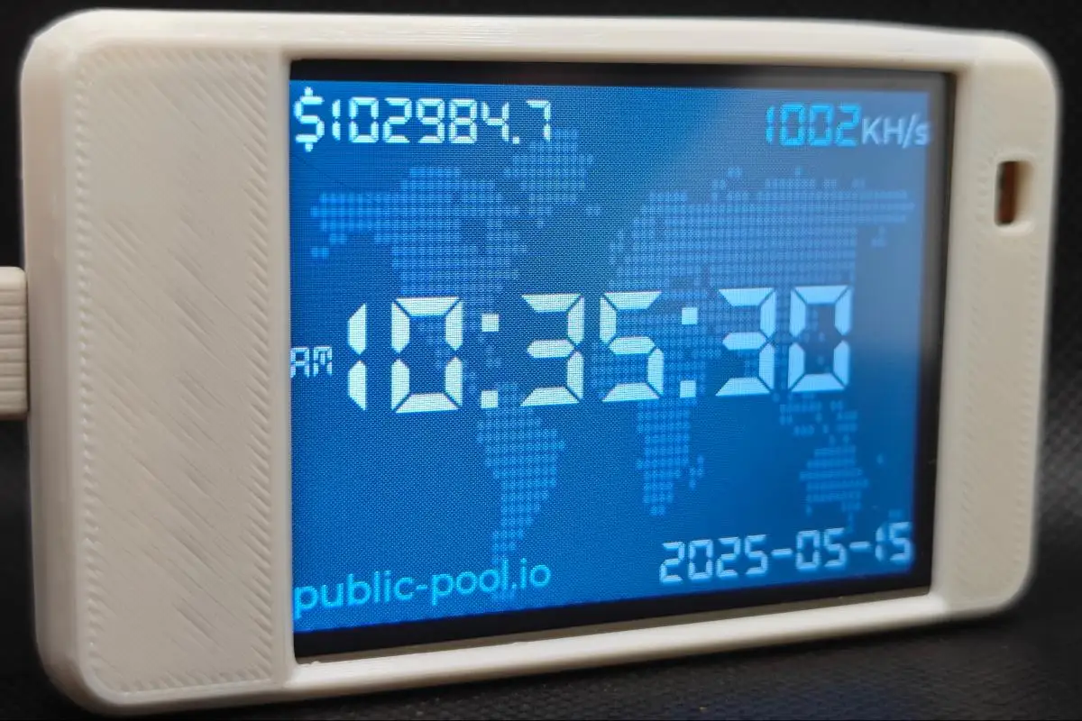 NMMiner NerdMiner V2 Caso Colorido Hashrate 980KH/s Lucky Miner ESP32 2.8 polegadas Smart Display Bitcoin Solo Lottery ESP32-2432S028