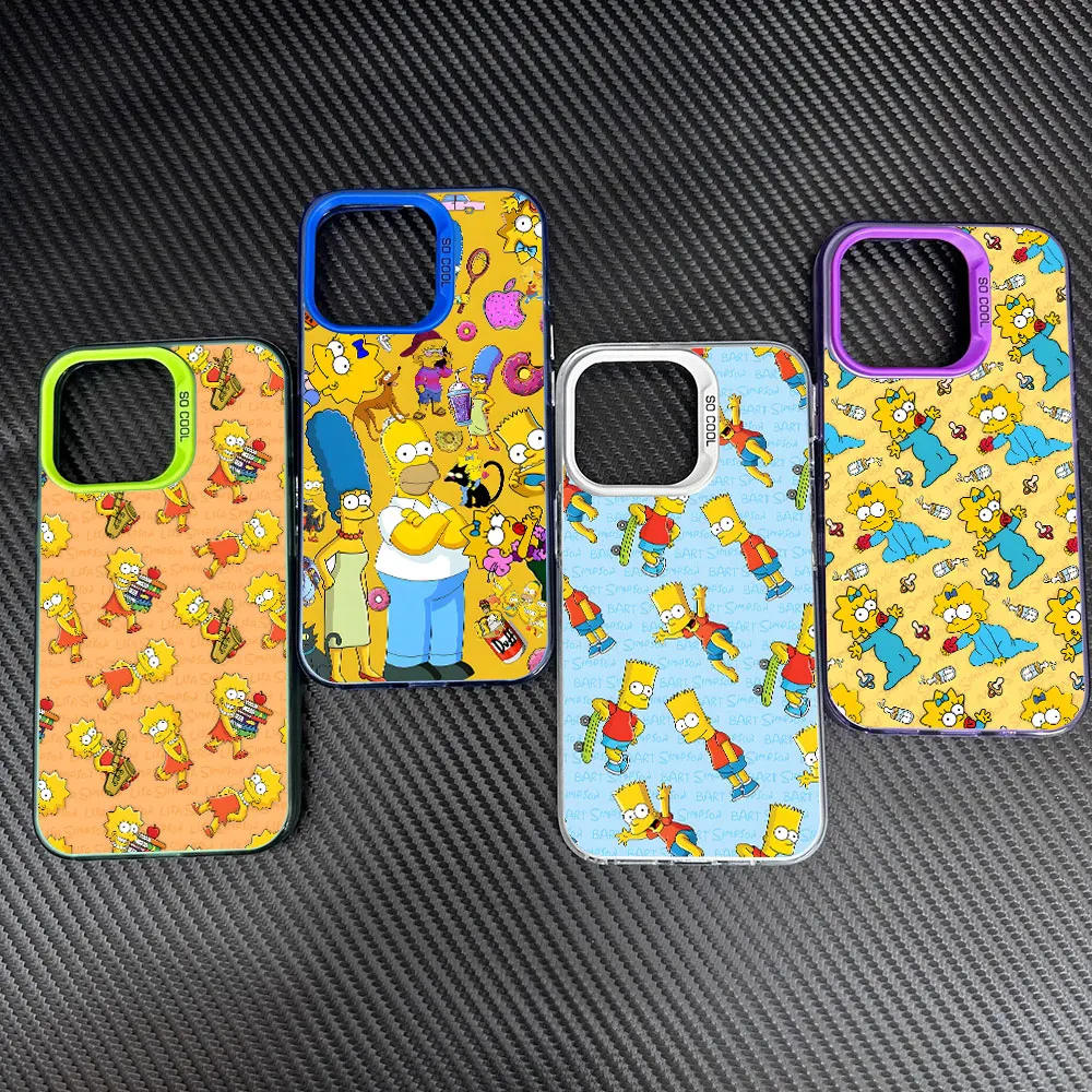 The Simpsons Collage Duff Case for Samsung Galaxy A55 A37 A12 A15 A54 A52 A17 A57 A11 A14 A16 A24 A51 A22 A32 A34 Phone Cover