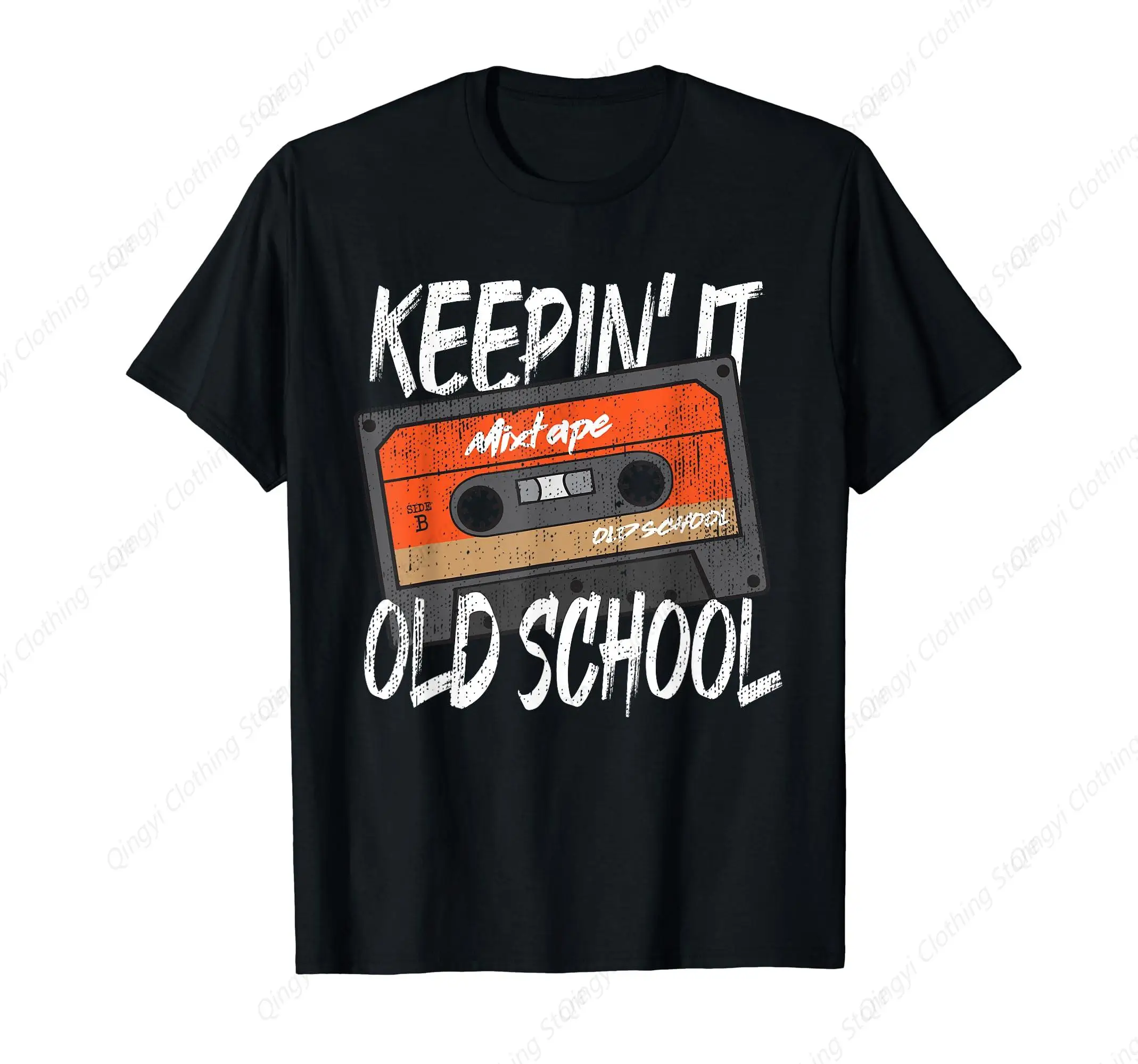 Old School Hip Hop Vintage Mixtape Cassette Tape T-Shirt