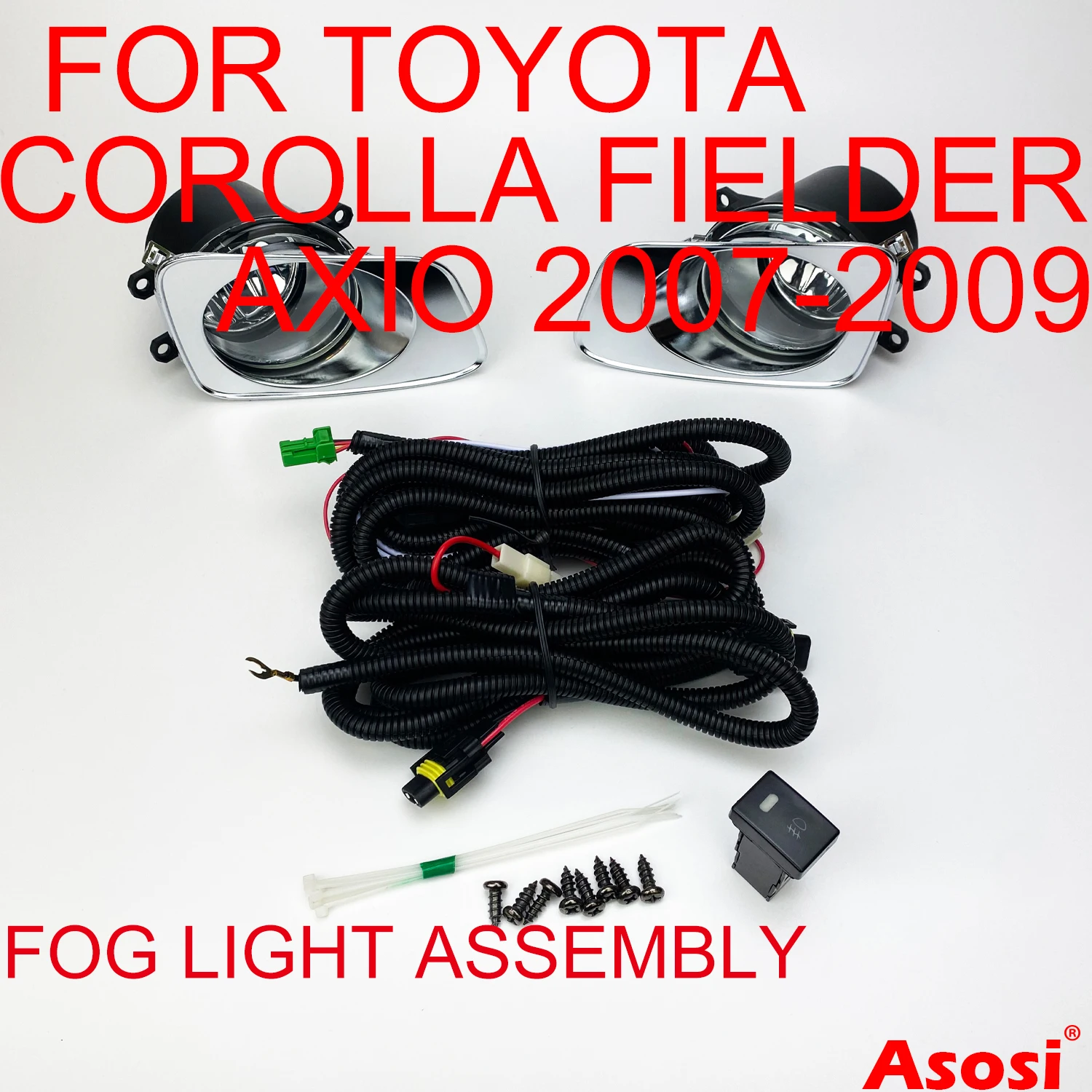 

Bumper Fog Lights Driving Lamps Kit For Toyota Corolla Axio Fielder 2007 2008 2009 2010 Passenger Driver Side Replace Or Upgrade