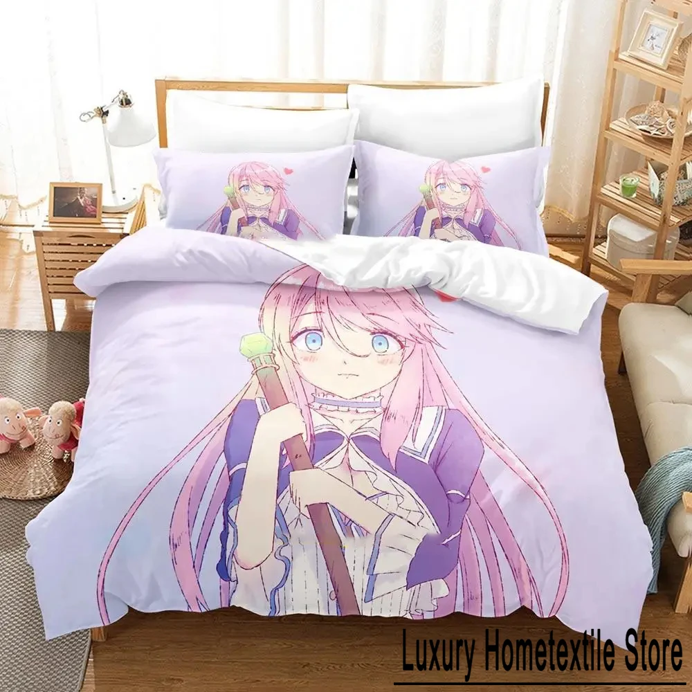 Anime Redo of Healer 2/3pcs Bedding Set Boys Girls Twin Queen Size Duvet Cover Pillowcase Bed Kids Adult Fashion Home Textile