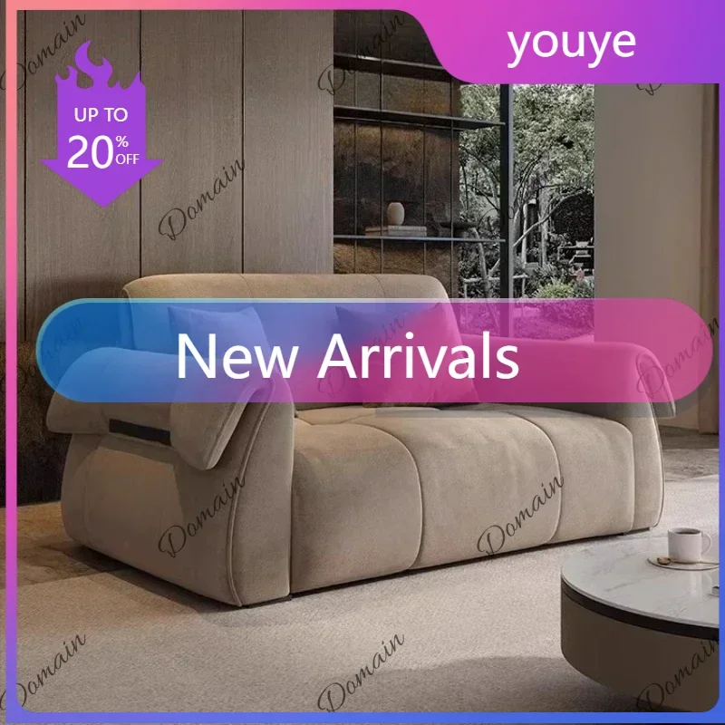vx 3-Seat And 2-Seat And 1-Seat Sofas Stool Italian Furniture Living Room Couch Simple Light Luxury Straight Row Puff Cloth Sofa