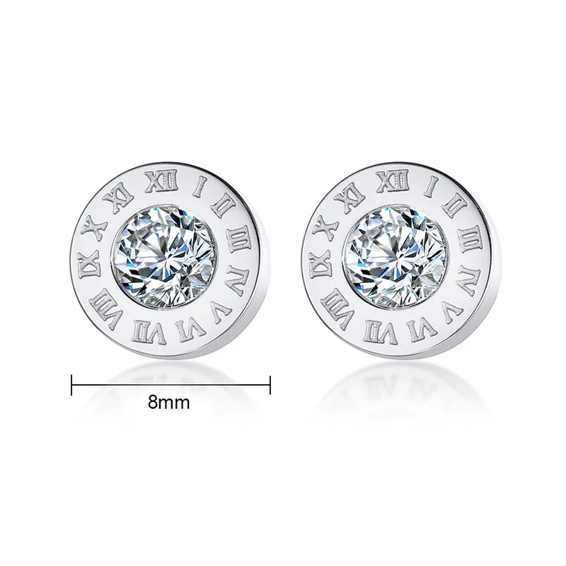 Stainless Steel Roman Earrings for Women Golden Couple Holiday Gift Earrings Fashion Ins Cold Wind Party Daily Jewelry image 6