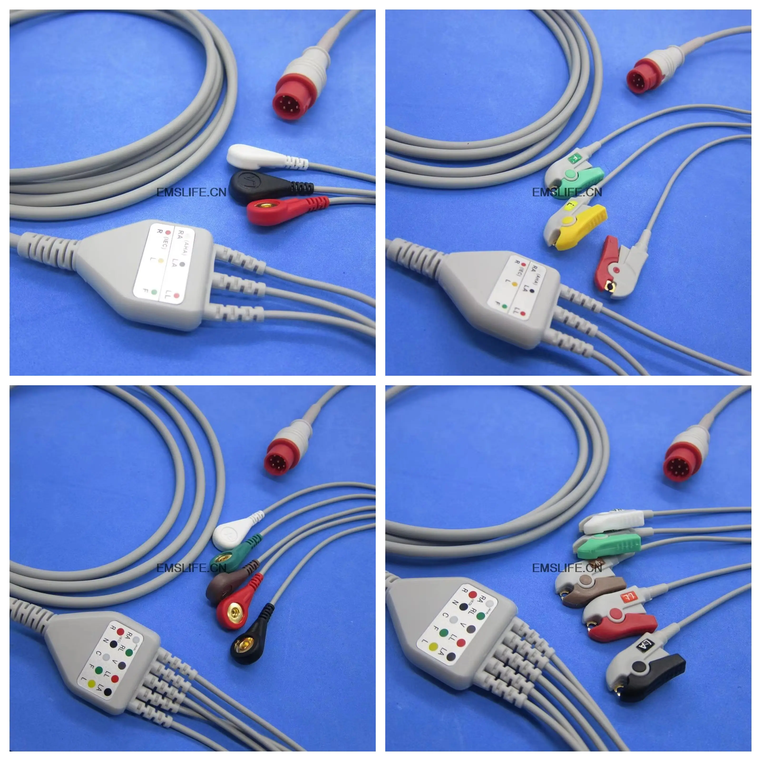

ECG cable with 3 leads snap for bionet BM3 patient monitor