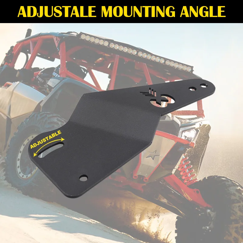 50'' Curved Straight Led Light Bar Roof Mount Bracket UTV Upper Windshield Roof Holder For Can-am Maverick X3 2017-2023