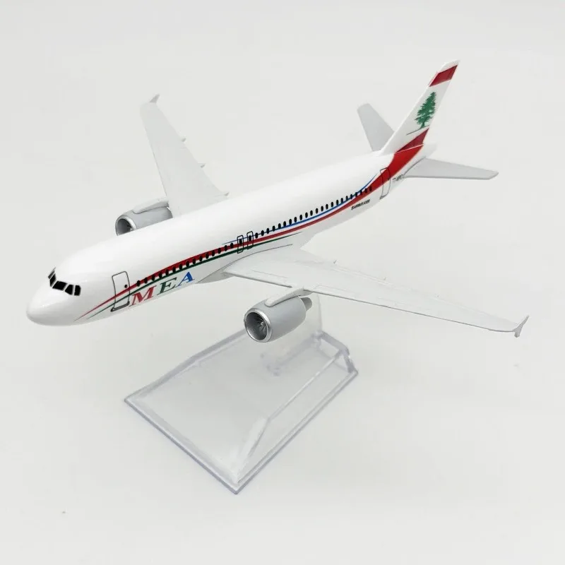 Display Souvenir Plane Toy 16CM Alloy Metal A320 MEA Airways Airplane Model Diecast Air Plane Model Aircraft w Landing Gears