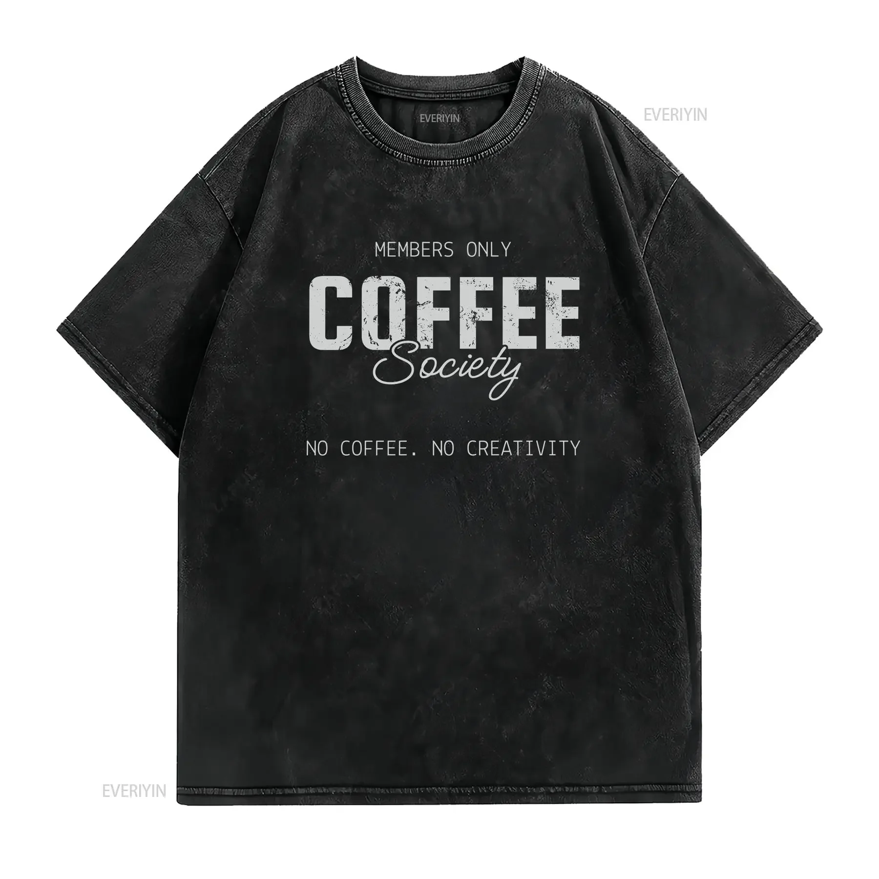 Coffee lovers T Shirt Barista Men Life bean Top vintage Washed Breathable Comfortable designer clothes Unisex graphic