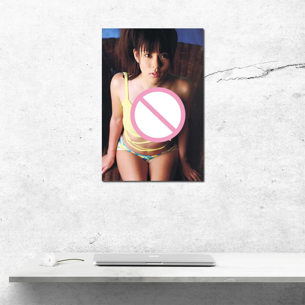 Wall Art Canvas Painting Kawaii Asian Girl Poster & Print Picture Home Bedroom Aesthetic Decorative Mural