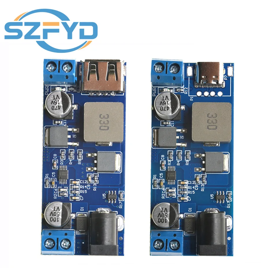 DC-DC Buck Converter 9-36V to 5V 5A Synchronous Rectification Step Down Power Module USB Fast Charge for Car Solar DIY