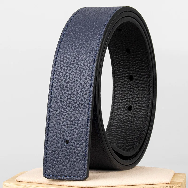 35MM Width Genuine Leather Belt Strap Replacement Double-sided, Two-color