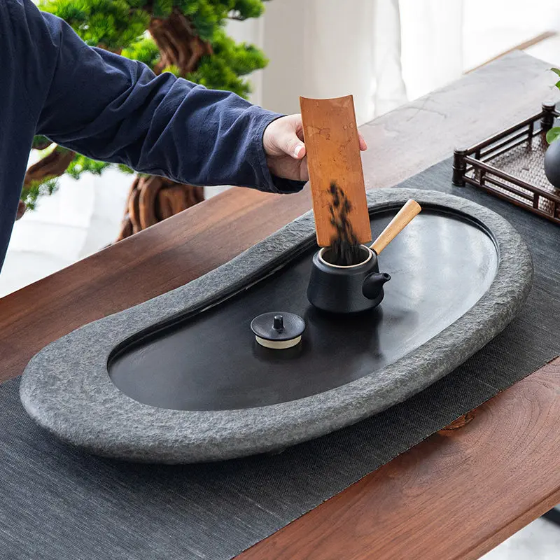 

Office Valet Tea Tray Nordic Irregular Serving Marble Decorative Ceramic Tea Tray Hospitality Ceremony Bandejas Home Products