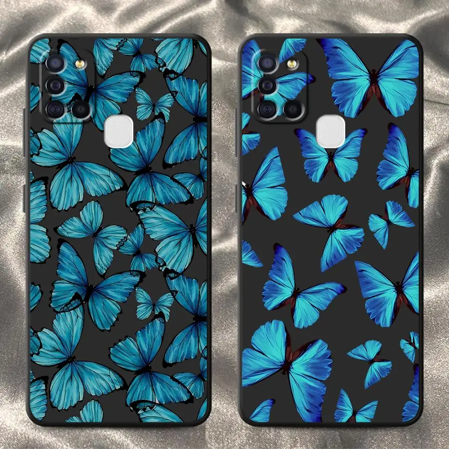 Case for Samsung Galaxy A50 A56 A06 A03 A30s A05 A20s A53 A02s A71 A73 A04 Phone Cover Butterfly