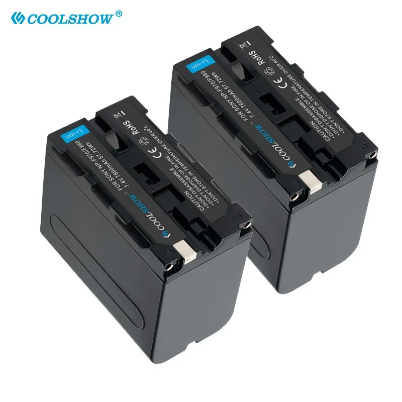 Аккумулятор 7800 мАч NP-F970 NP-F960 для Sony DSR-PD150 PD170 HDRAX2000 FX7 FX1000 HVL-LBPB Yongnuo Godox, светодиодные аккумуляторы для видеосъемки