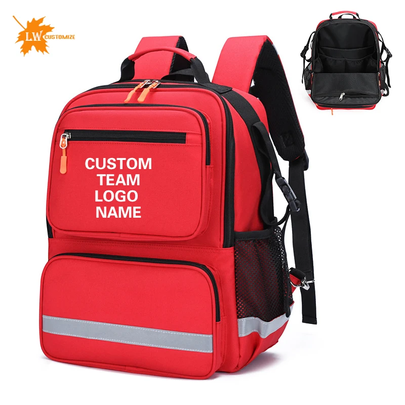 Customized Emergency Backpack with Logo Charge Backpack AED Portable and Lightweight Wheelchair Medical Hanging Bag