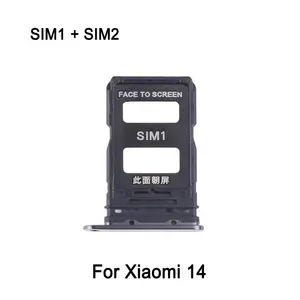 Bilashmart Dual SIM Card Tray Xiaomi 14 Phone SIM1 + SIM2 Card Tray Replacement Part