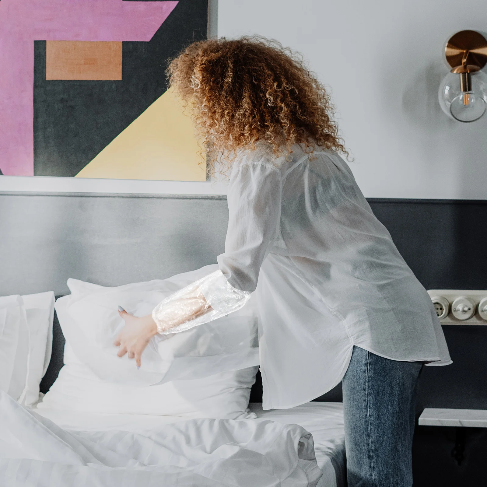 

100pcs Waterproof Sleeves Simple Oil-Proof Kitchen Sleeves For Cooking Household Protection Anti-Oil Hands