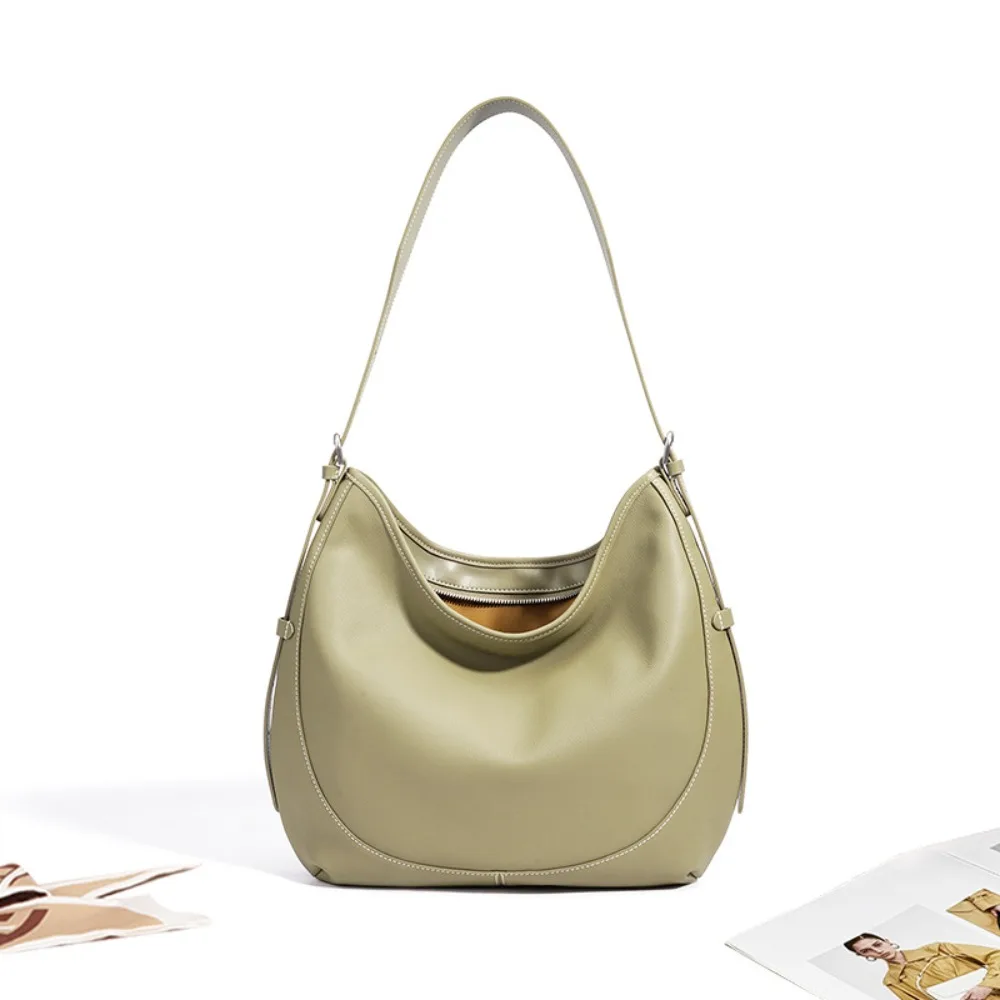 

Spring Leather Large-capacity Commuter Underarm Versatile Fashion Crossbody Bag Simple High-end Shoulder Texture Slack Luxury