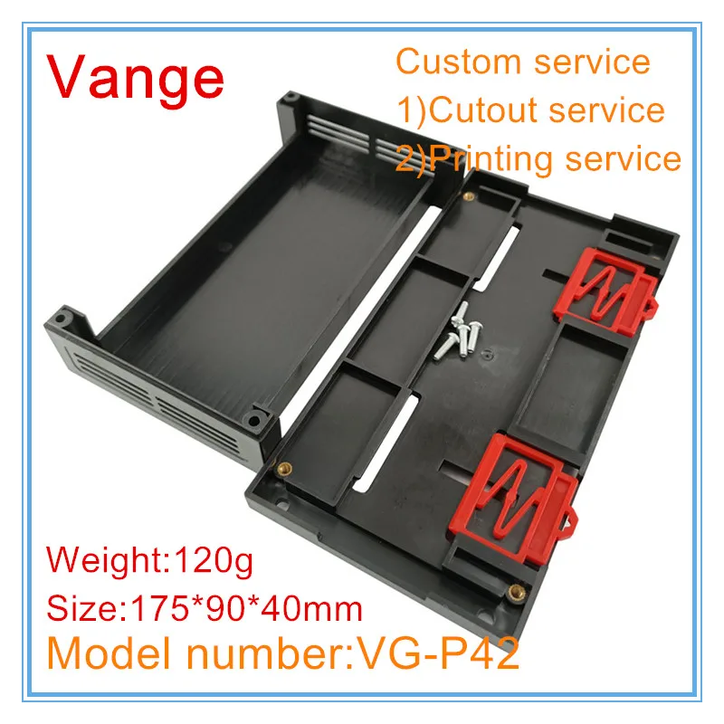 Vange electronics PLC junction box 175*90*40mm ABS plastic project box PCB housing