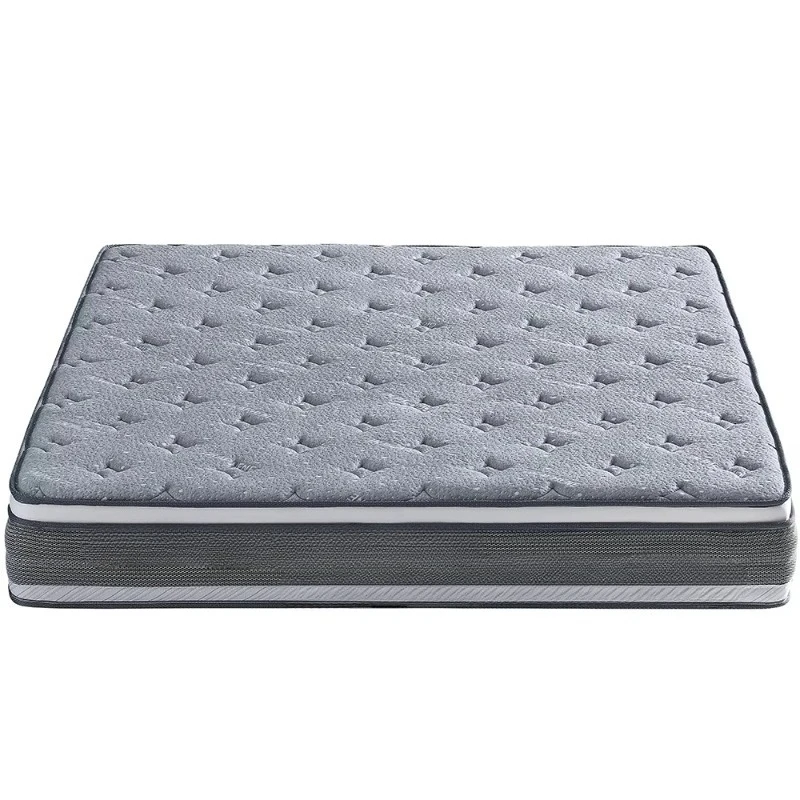 Hotel Mattress Royal High Density Foam Spring Coil Latex Hybrid Mattress Rolled in a Box