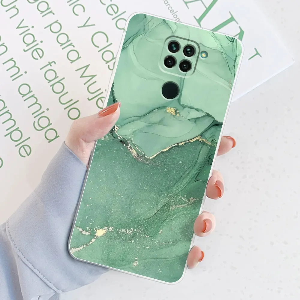 For Xiaomi Redmi Note 9 Case For Redmi Note 9 Cute Marble Transparent Cases For Redmi Note 9 Silicone Clear Phone Bumper Bags