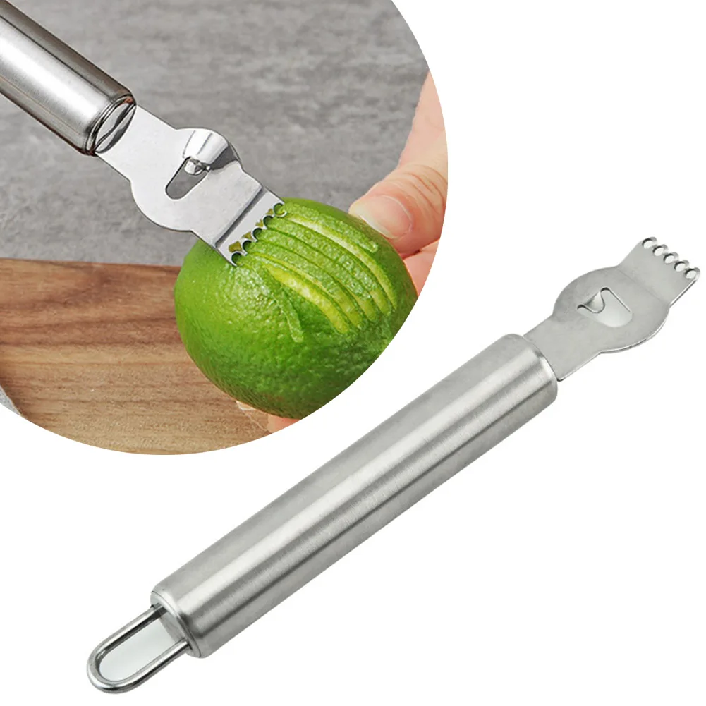 Grater Peeler Zester 1 Pcs 16.3cmx2.5cm Cocktails Kitchen Bar Accessories Lemon Citrus Fruit Silver Stainless Steel