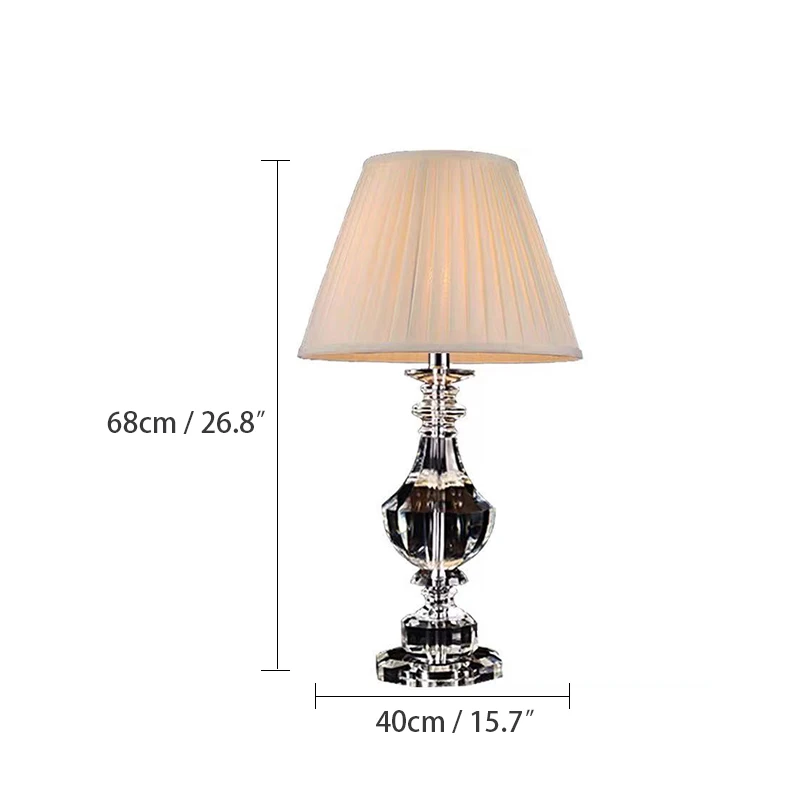 Crystal desk lamp modern dimming desk decorative lamp home living room