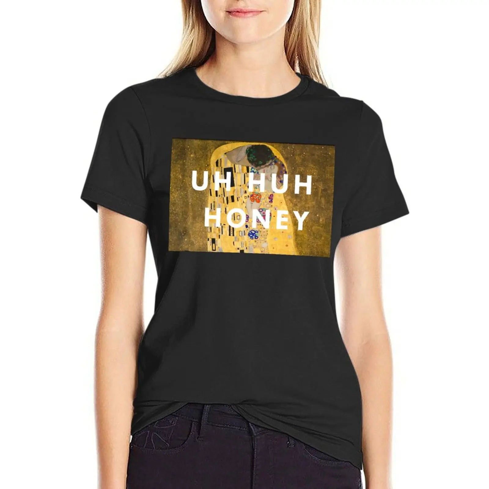 

UH HUH HONEY T-Shirt female Female clothing vintage clothes Aesthetic clothing T-shirt Women