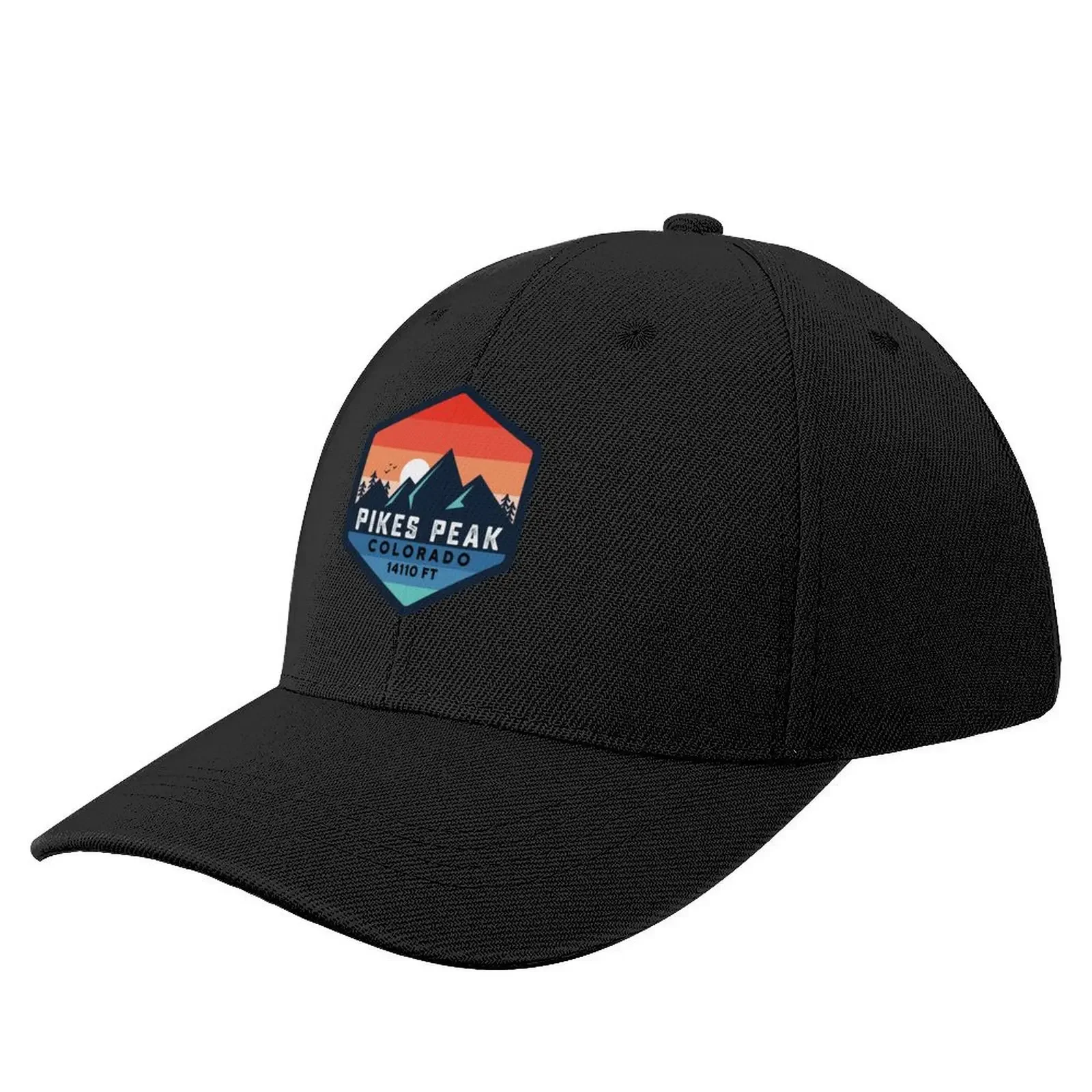

pikes peak mountain colorado mount summit peak Baseball Cap summer hat Custom Cap hats on offer Golf Men Women's