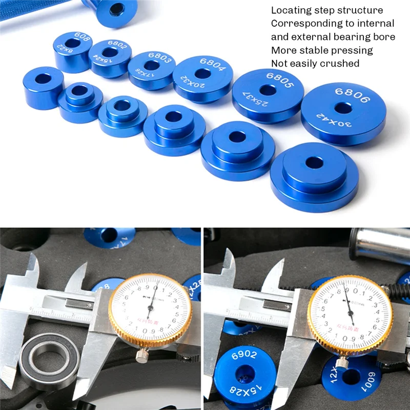 

SYDS Bicycle Bearings Extractor Installation Tool Wheels/Hub Bearings Press Axis Soft Tail Frame Press Tool Bike Accessory