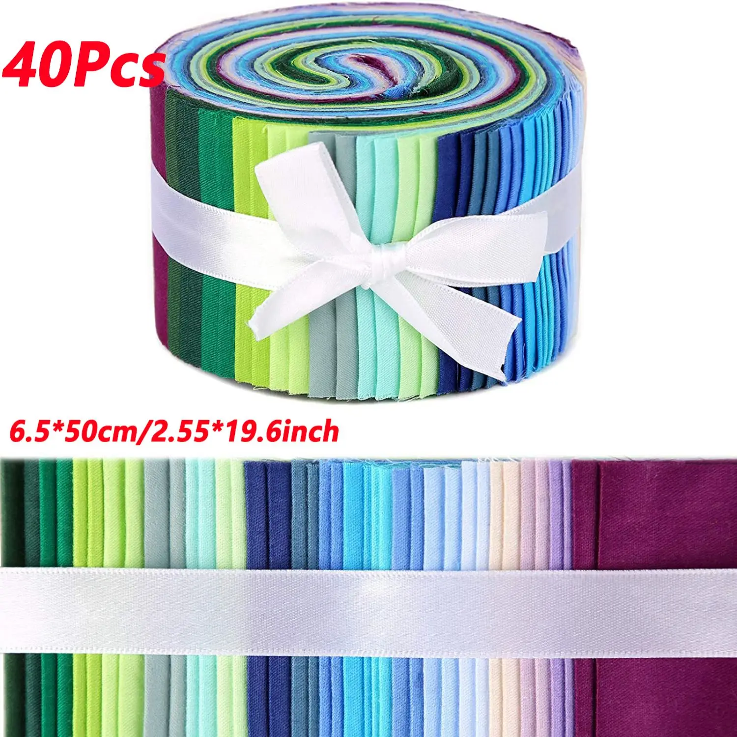 Cotton Fabric 40 Printed Styles 6.5*50/25cm DIY Handmade Sewing Clothes Dresses Printed Cotton Fabric Set