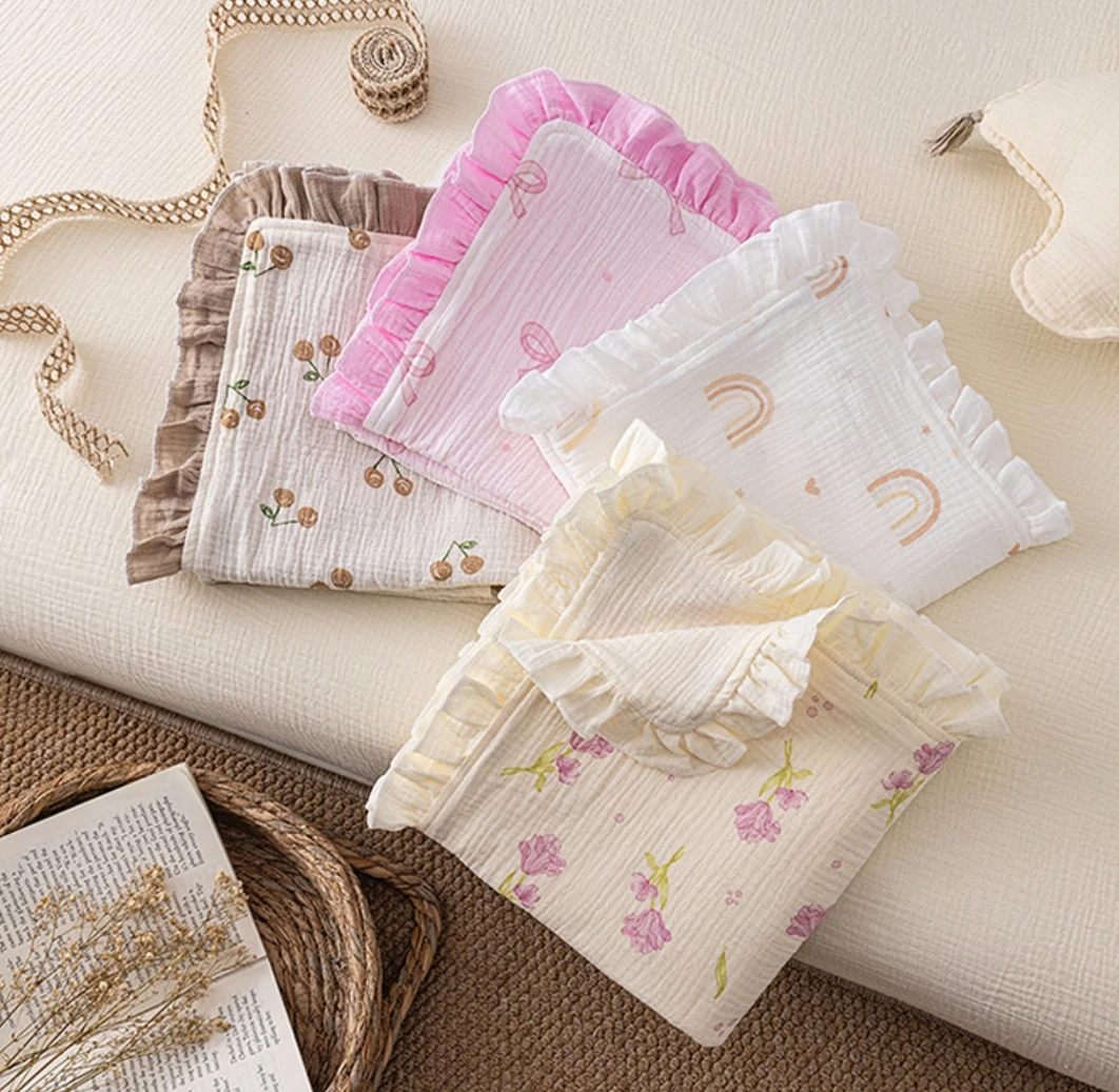 

Muslin Baby Blanket For Newborn Summer Cotton Nursery Baby Swaddle Blankets For Boys Girls Infant Baby Wrap Security Blanket
